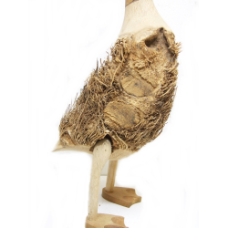 Kaczka włochata z drewna tekowego 49cm